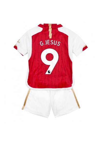 Arsenal Gabriel Jesus #9 Jalkapallovaatteet Lasten Kotipeliasu 2023-24 Lyhythihainen (+ Lyhyet housut)